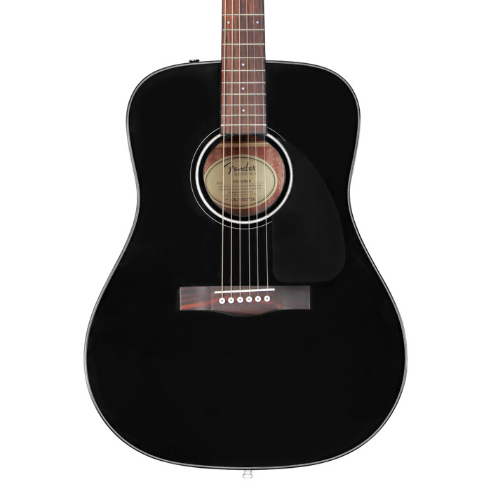 Fender CD-60 Black Dreadnought Acoustic Guitar w/ Case