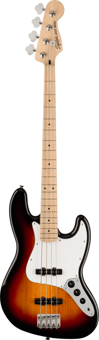 Squier Affinity Series Jazz Bass Guitar – 3-Color Sunburst, Maple Fingerboard