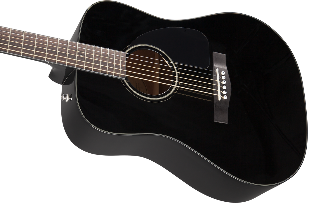 Fender CD-60 Black Dreadnought Acoustic Guitar w/ Case
