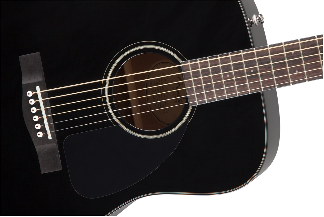 Fender CD-60 Black Dreadnought Acoustic Guitar w/ Case