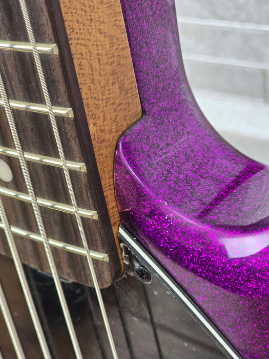 Sterling StingRay Ray35 with Roasted Maple Neck - Purple Sparkle