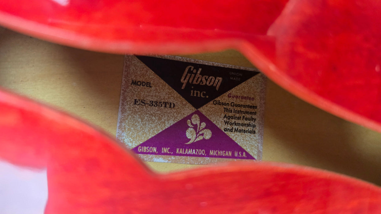 1974 Gibson ES-335 Cherry Red Vintage Semi-Hollow Electric Guitar USA