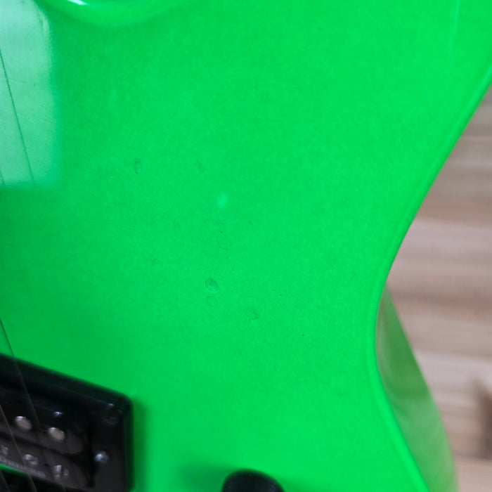 B.C. Rich Gunslinger Retro Neon Green Electric Guitar Used