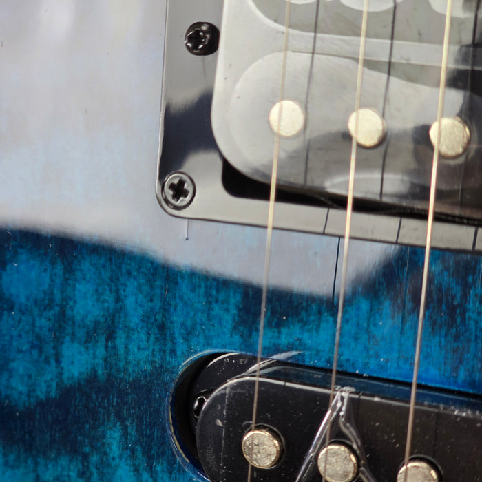 Ibanez GRX70QAL Left-Handed Electric Guitar Transparent Blue Burst B-Stock