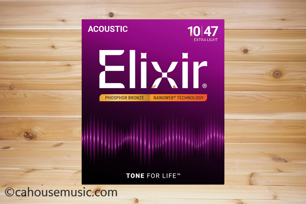 Elixir Strings Nanoweb Phosphor Bronze Acoustic Guitar Strings Pro Pack