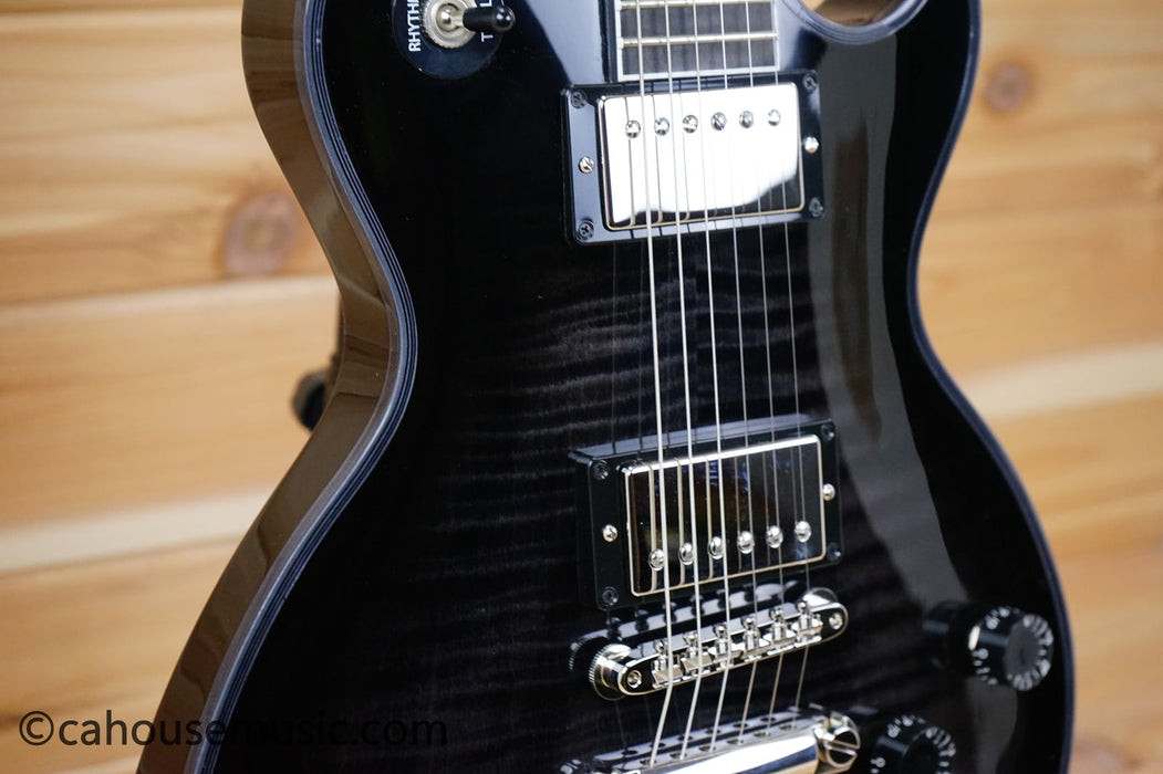 Gibson Custom Shop Les Paul Axcess Custom Figured - Charcoal Widow Burst Electric Guitar- 1 of 2
