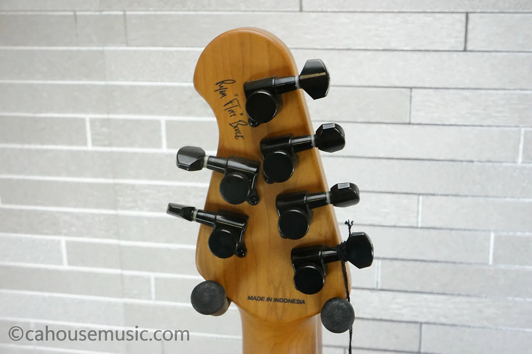 Sterling Fluff Signature Stingray Guitar - Amana Boat Blue