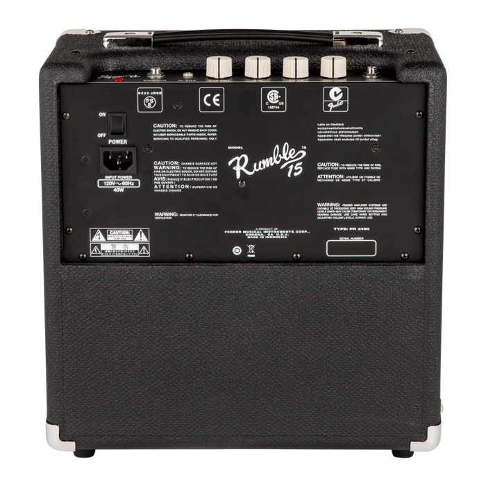 Fender Rumble 15 V3 15-Watt 1x8" Bass Combo Amplifier