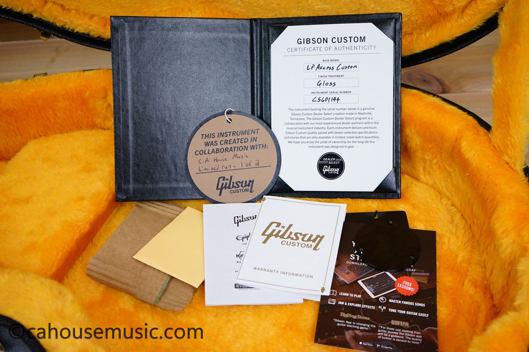 Gibson Custom Shop Les Paul Axcess Custom Figured - Charcoal Widow Burst Electric Guitar- 1 of 2