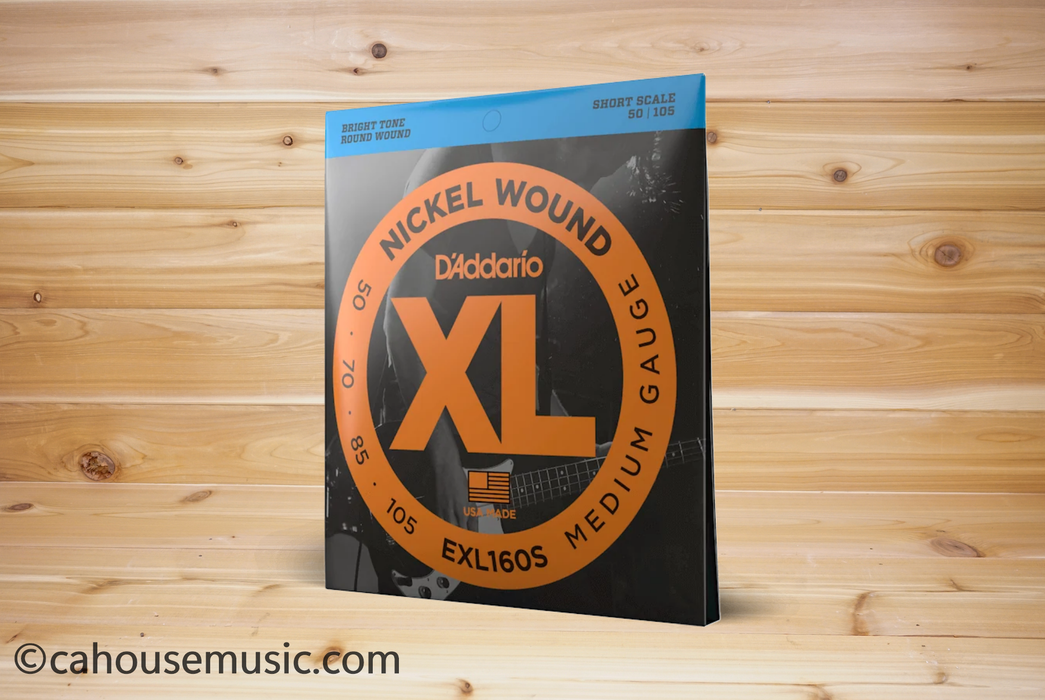 D'Addario EXL160S XL Nickel Wound Short Scale Bass Strings