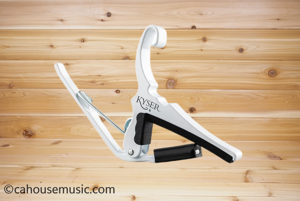 Kyser Quick-Change Acoustic Guitar Capo White