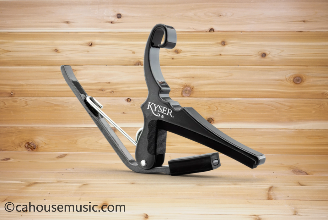 Kyser Quick-Change 6-String Acoustic Guitar Capo - Black Chrome