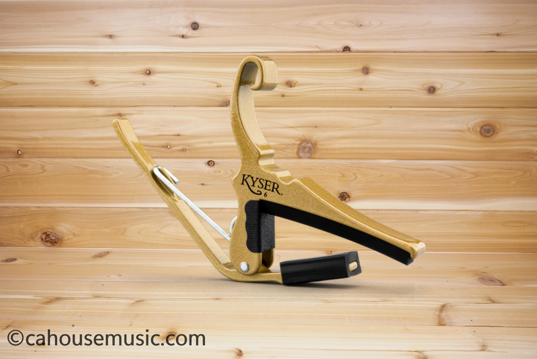 Kyser KG6GO Quick-Change Acoustic Guitar Capo Gold