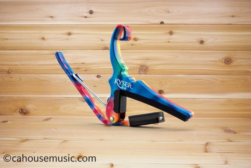 Kyser Quick-Change Capo for 6-String Acoustic Guitars Tie-Dye