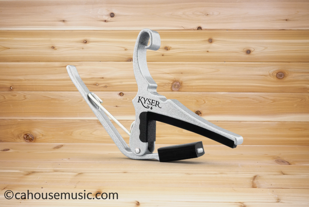 Kyser KG6S Quick-Change Capo for 6-String Acoustic Guitar Silver