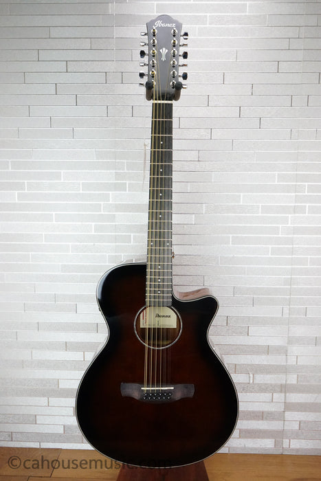 Ibanez AEG5012-DVH 12-String - Dark Violin Sunburst High Gloss