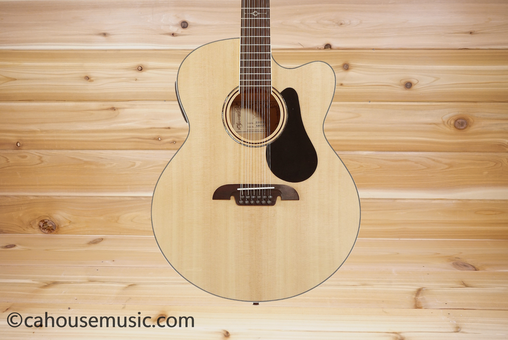 Alvarez AJ80ce 12-String Jumbo Acoustic-Electric Guitar Natural
