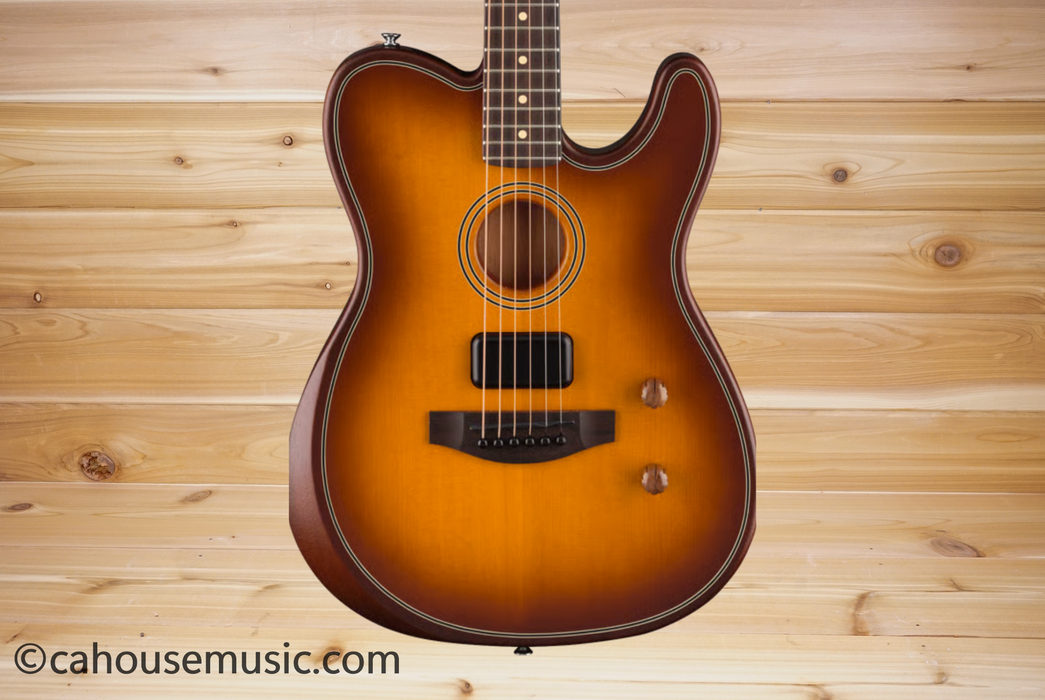 Fender Acoustasonic Standard Telecaster Acoustic-Electric Guitar Honey Burst