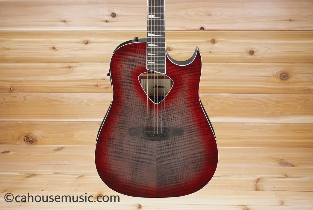 Ibanez Altstar ALT50FA Acoustic-Electric Guitar Red Doom Burst