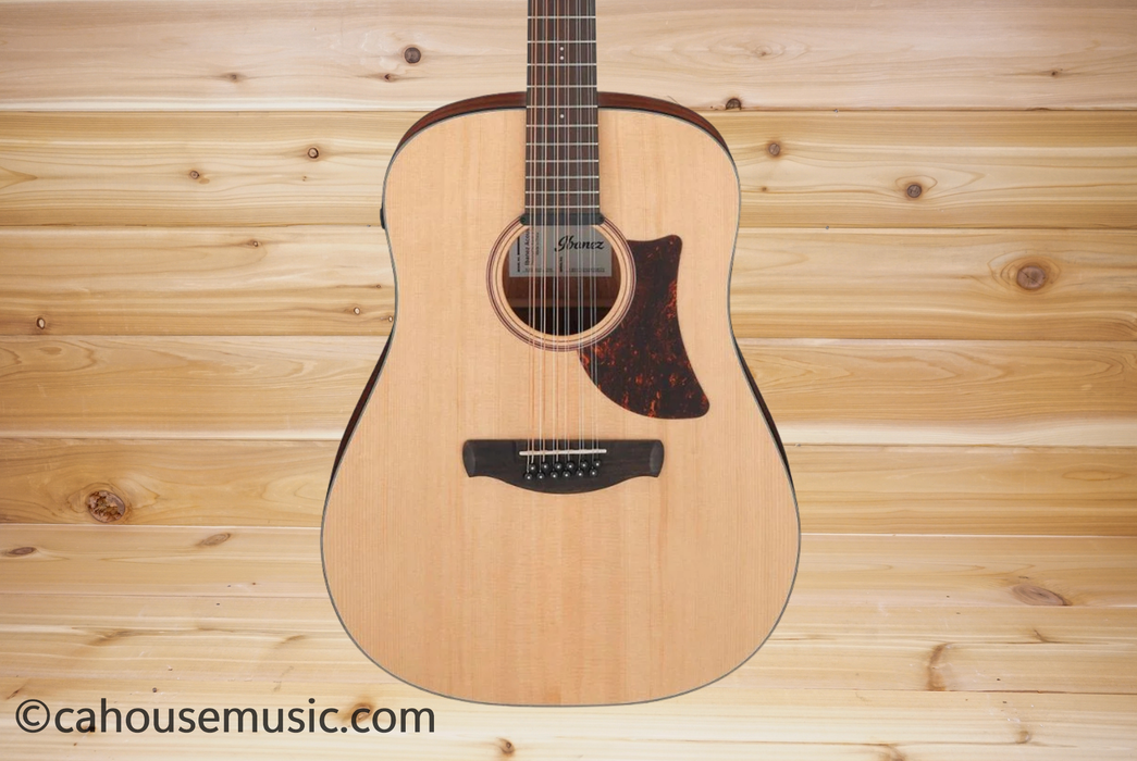 Ibanez AAD1012EOPN Advanced 12-String Grand Dreadnought Acoustic-Electric Guitar Open Pore Natural