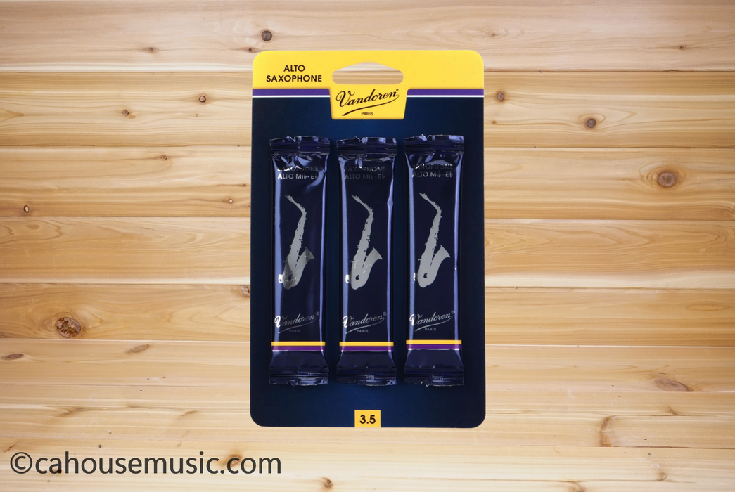 Vandoren SR2135/3 Traditional Alto Saxophone Reeds Strength 3.5 - 3 Pack