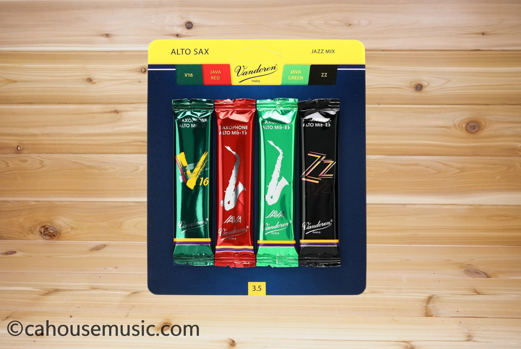 Vandoren SRMIXA35 Jazz Mix Alto Saxophone Reeds Strength 3.5