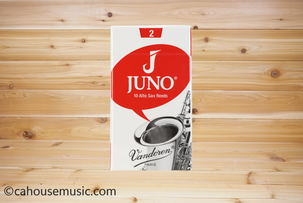 Vandoren JUNO JSR612 Alto Saxophone Reeds Strength 2 - Box of 10