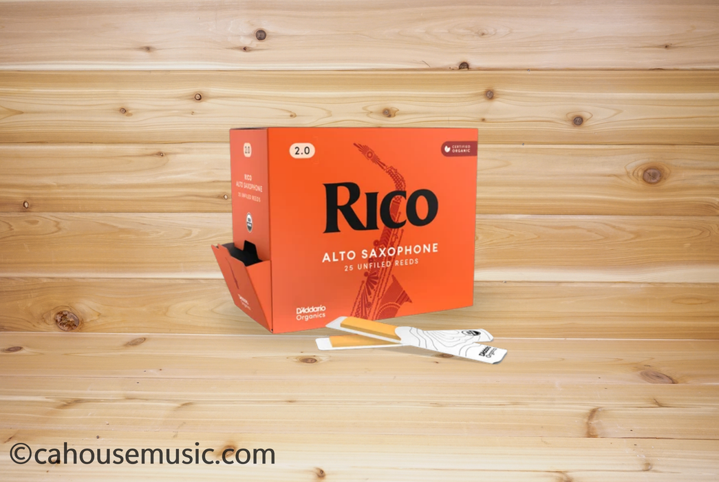 Rico by D'Addario Alto Saxophone Reeds Strength 2.0 25-Pack