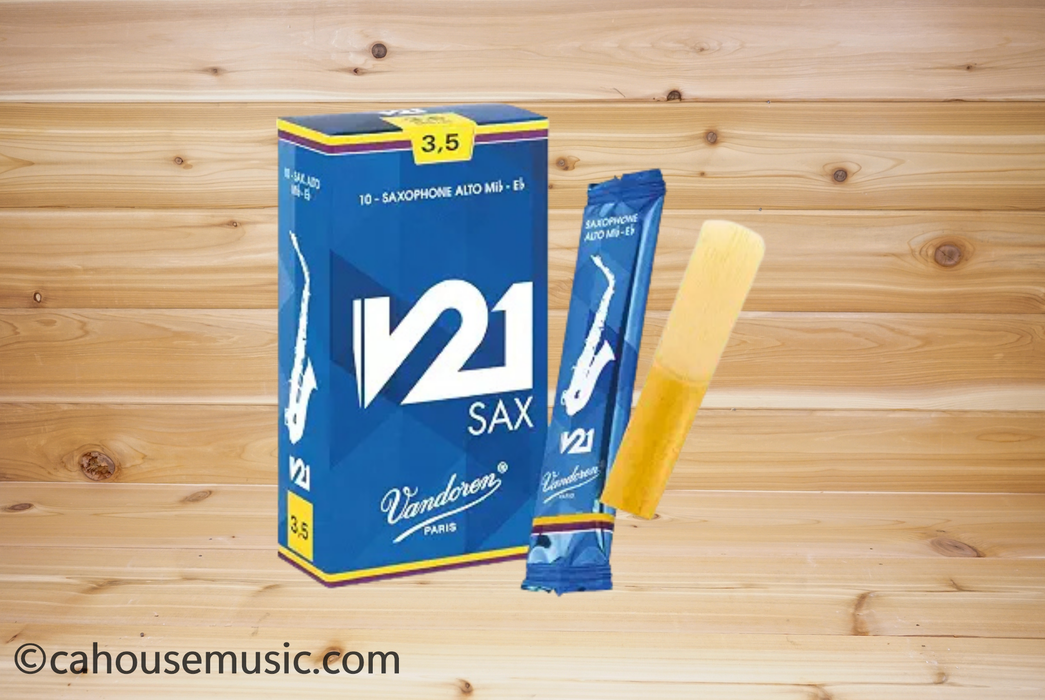 Vandoren V21 Alto Saxophone Reeds Strength 3.5 Box of 10