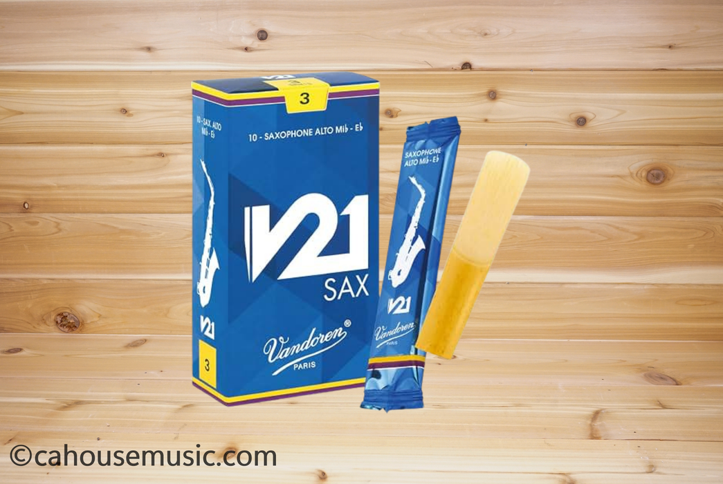 Vandoren SR813 V21 Alto Saxophone Reeds Strength 3 Box of 10