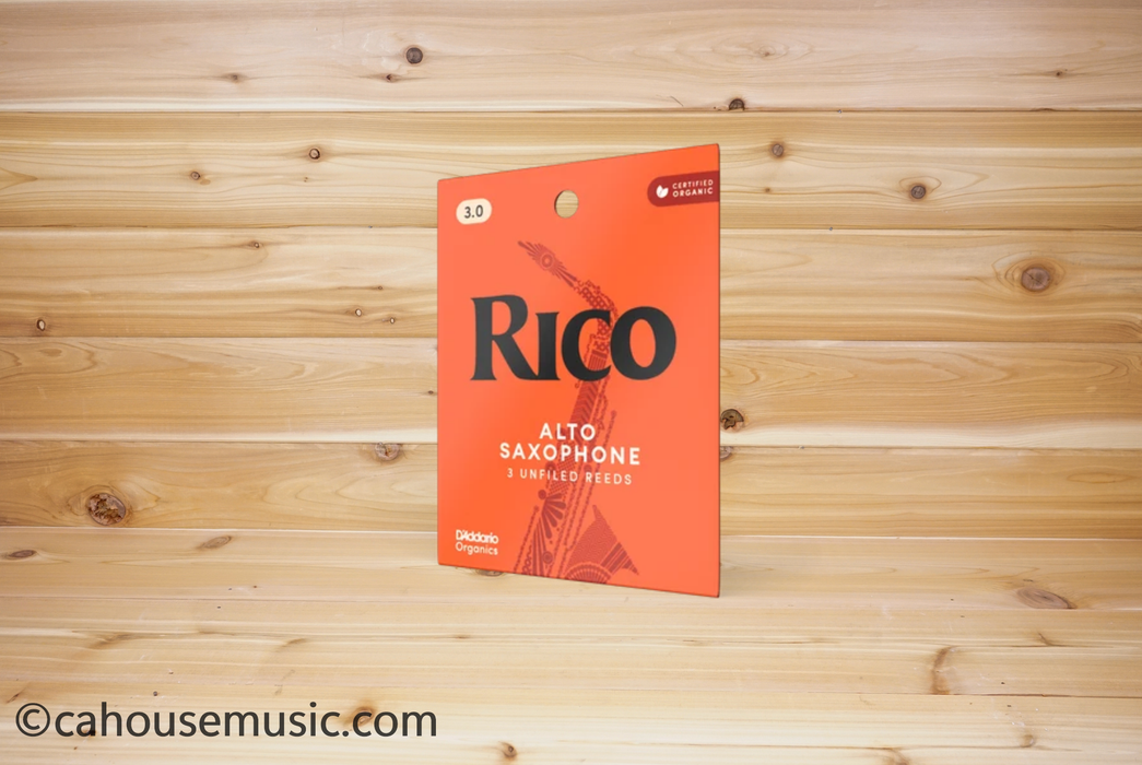 Rico by D'Addario Alto Saxophone #3 Reeds, 3-Pack