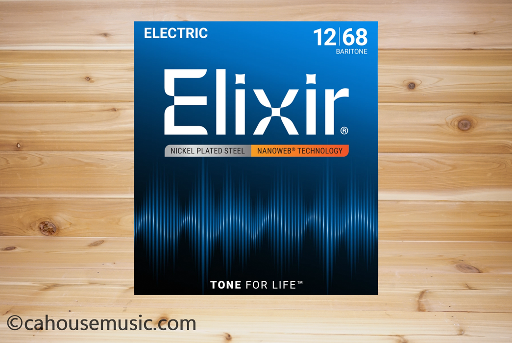 Elixir NANOWEB Baritone Electric Guitar Strings (.012-.068)