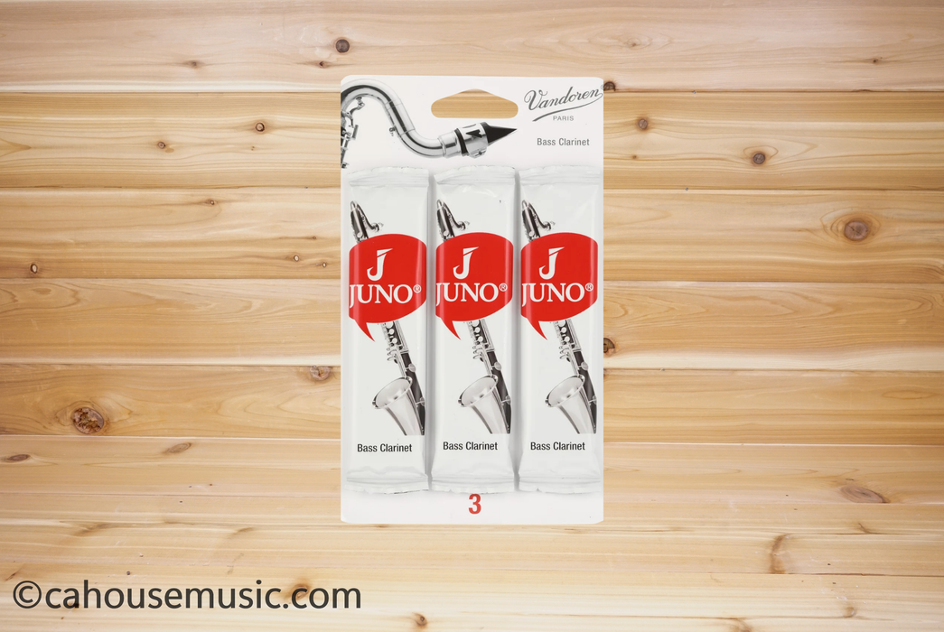 Vandoren JUNO Bass Clarinet Reeds Strength 3 - 3-Pack