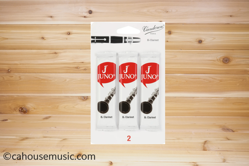 Vandoren JUNO JCR012/3 Bb Clarinet Reeds Strength 2 - 3-Pack