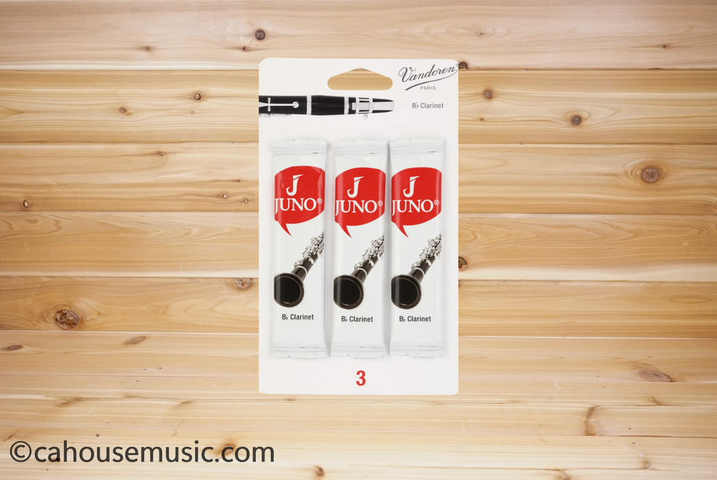 Vandoren JUNO JCR013/3 Bb Clarinet Reeds Strength 3 (3-Pack)