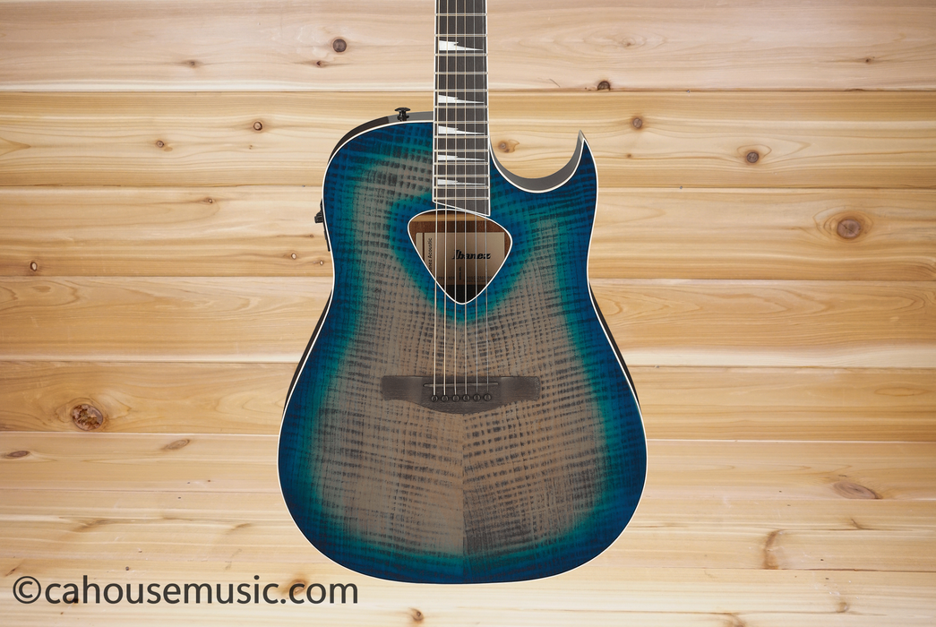 Ibanez Altstar ALT50FA Acoustic-Electric Guitar Blue Doom Burst