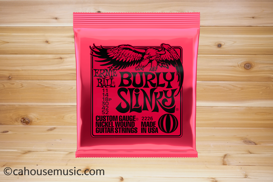 Ernie Ball Burly Slinky Nickelwound Electric Guitar Strings 11-52