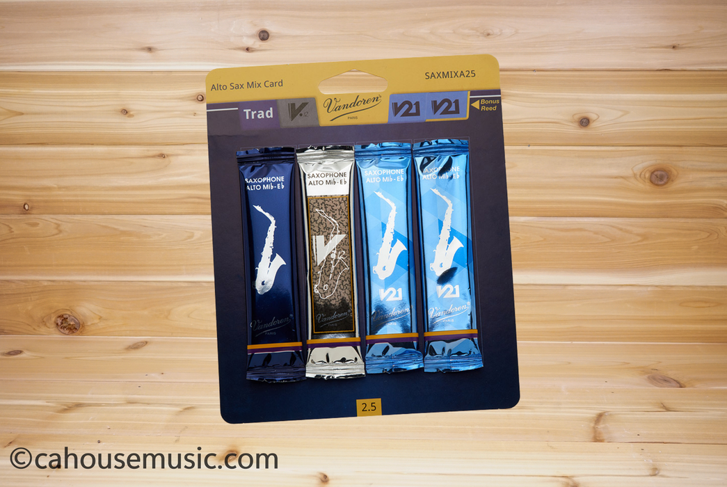 Vandoren SMIXA25 Classical Reed Mix Card Alto Saxophone