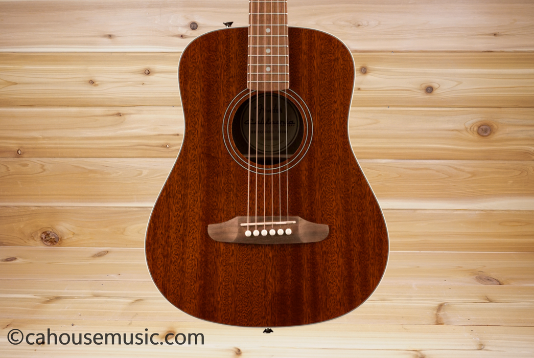 Fender California Standard Redondo Mini with Bag Mini/Travel Acoustic Guitar Natural Sapele