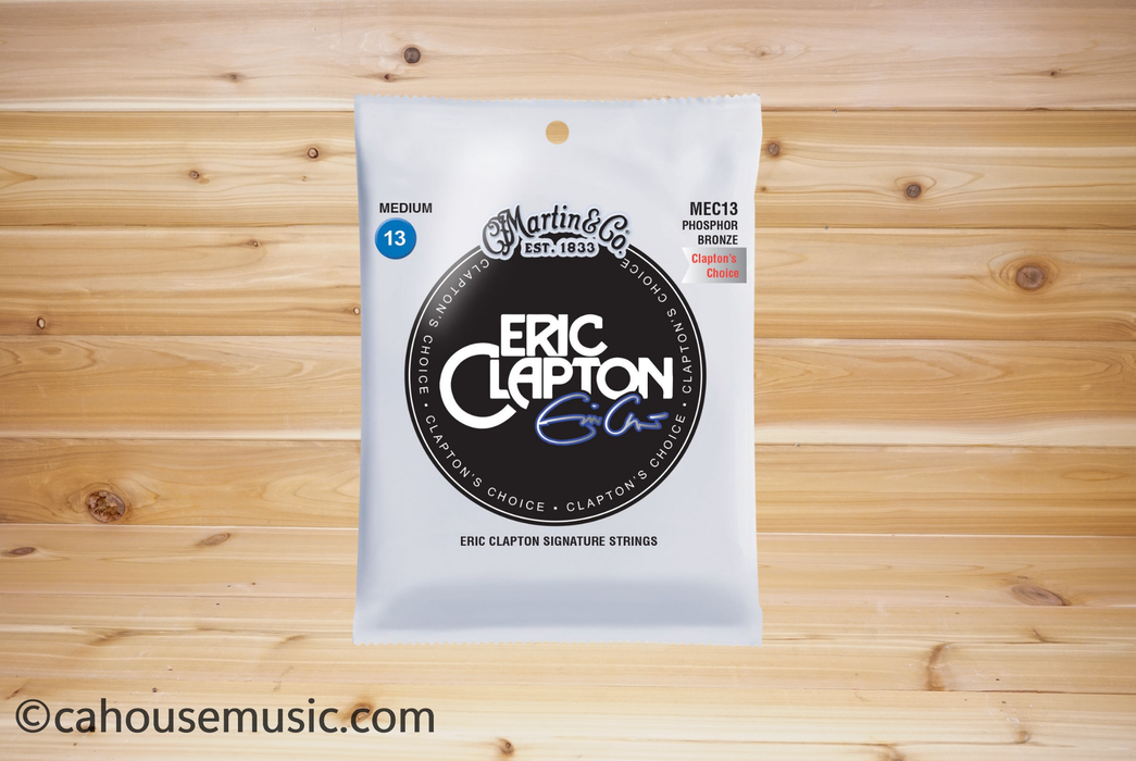 Martin MEC13 Clapton's Choice Phosphor Bronze Acoustic Guitar Strings, Medium