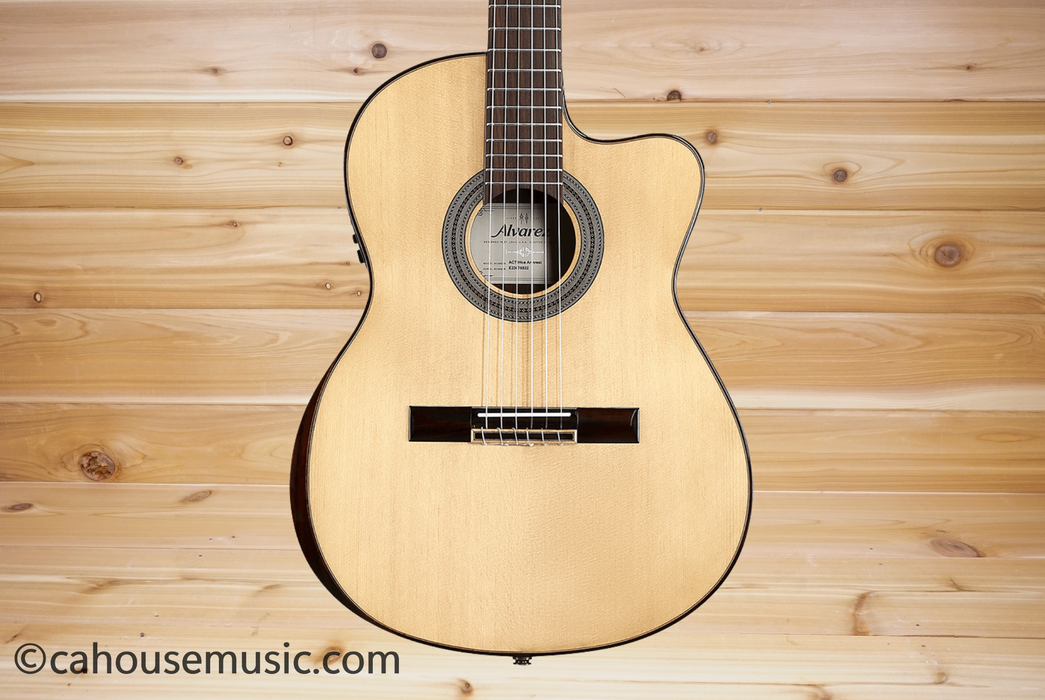 Alvarez AC70Hce Armrest Classical-Electric Guitar Natural