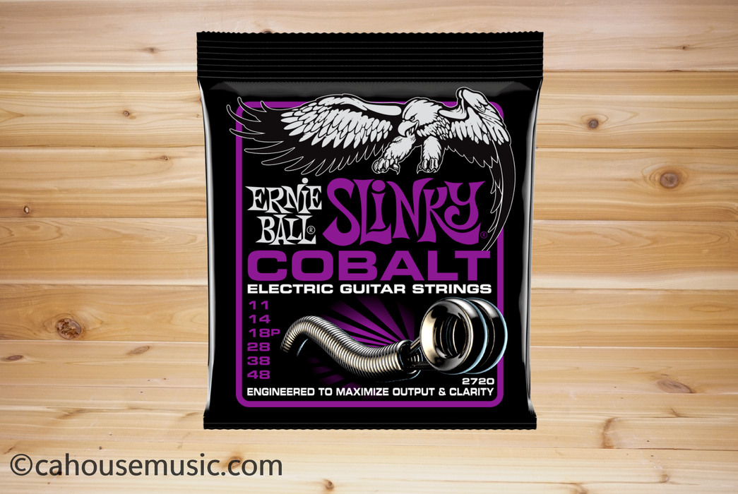 Ernie Ball Cobalt Power Slinky Electric Guitar Strings (11-48)
