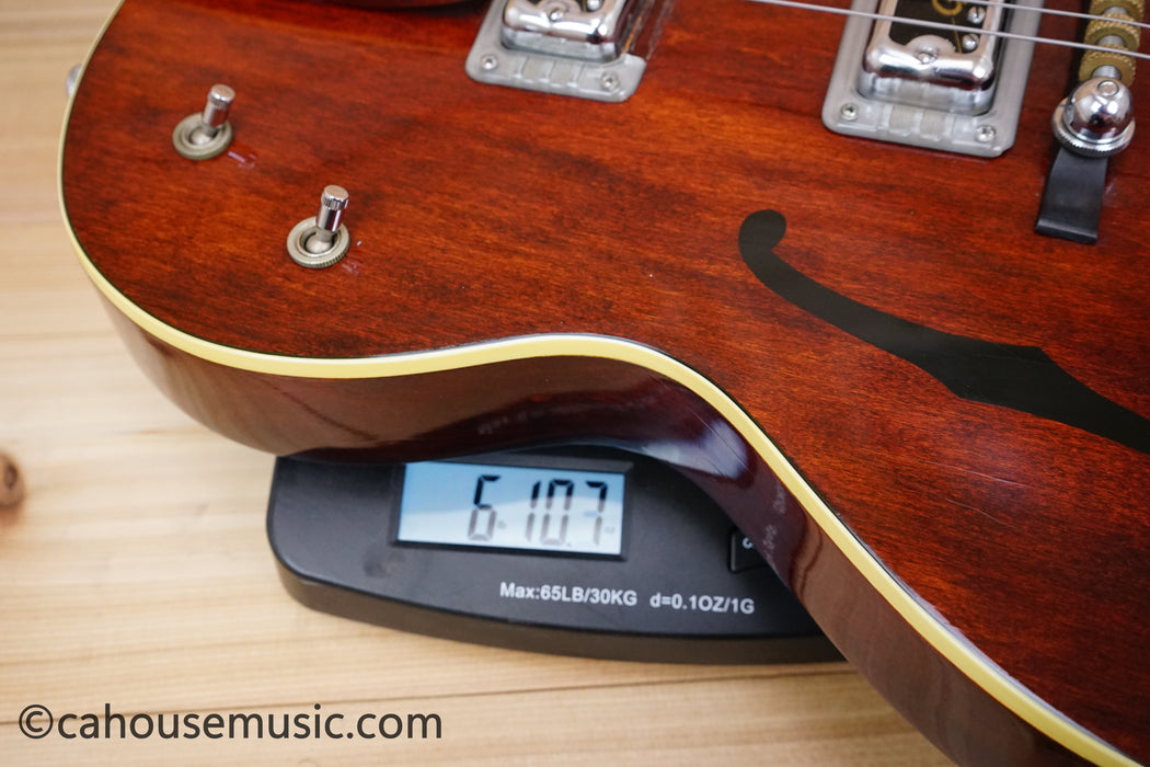 1965 Gretsch 6119 Chet Atkins Tennessean Walnut Brown Vintage Hollow Body USA