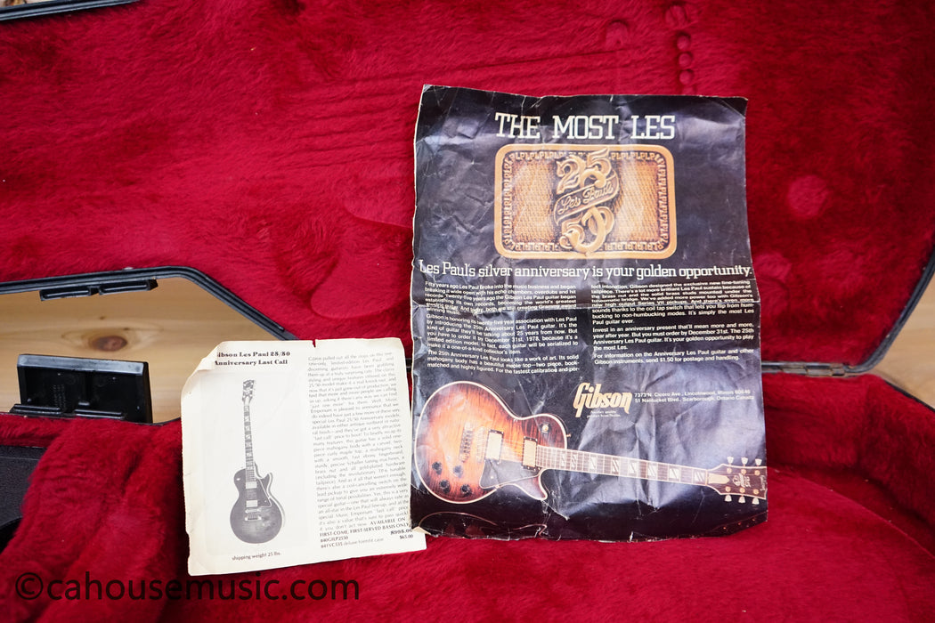 1979 Gibson Les Paul 25/50 Anniversary Antique Sunburst Vintage Guitar Used