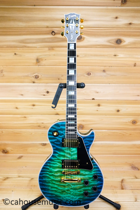 Gibson Custom Shop Les Paul Custom Figured 7A Quilt Top - Opal Reef - 1 of 1