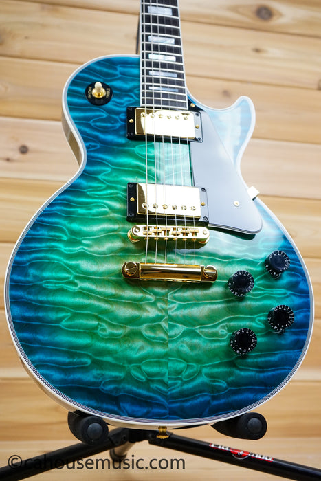 Gibson Custom Shop Les Paul Custom Figured 7A Quilt Top - Opal Reef - 1 of 1