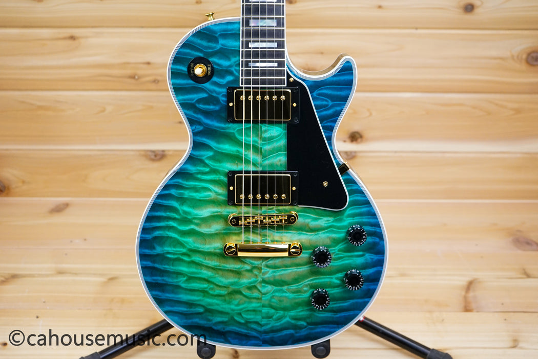 Gibson Custom Shop Les Paul Custom Figured 7A Quilt Top - Opal Reef - 1 of 1