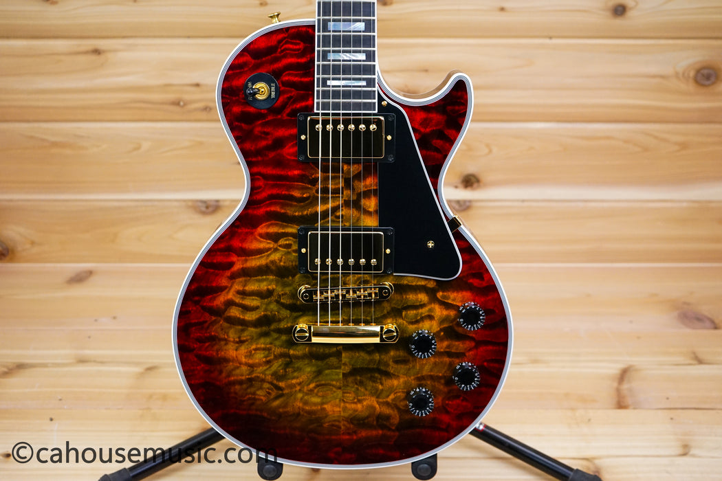 Gibson Custom Shop Les Paul Custom Figured 7A Quilt Top - Bengal Burst - 1 of 1