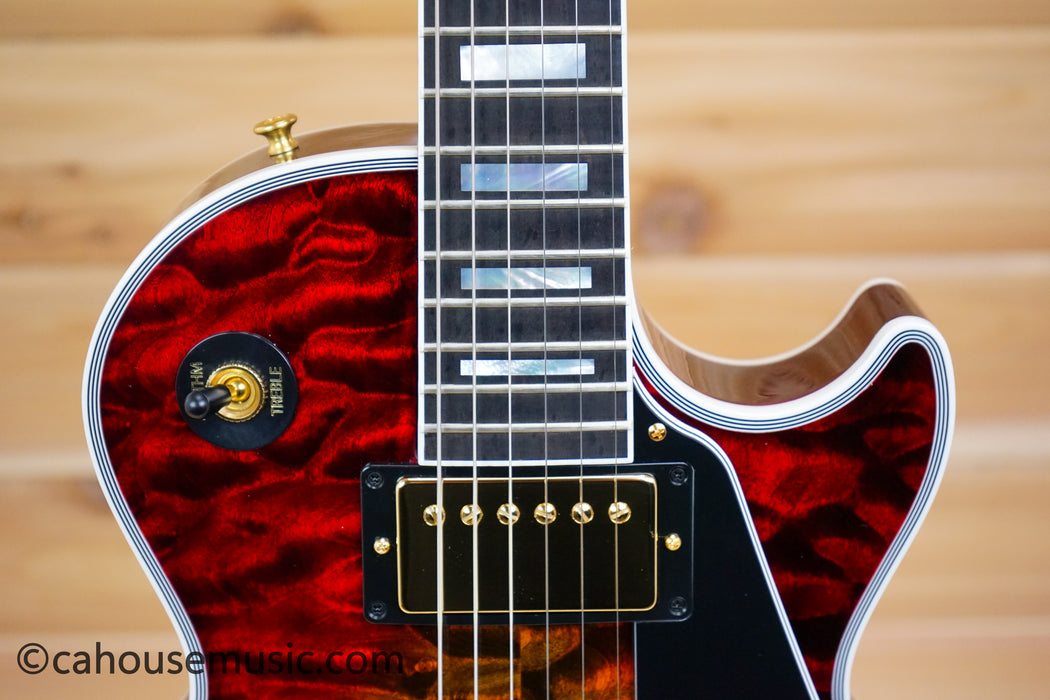 Gibson Custom Shop Les Paul Custom Figured 7A Quilt Top - Bengal Burst - 1 of 1