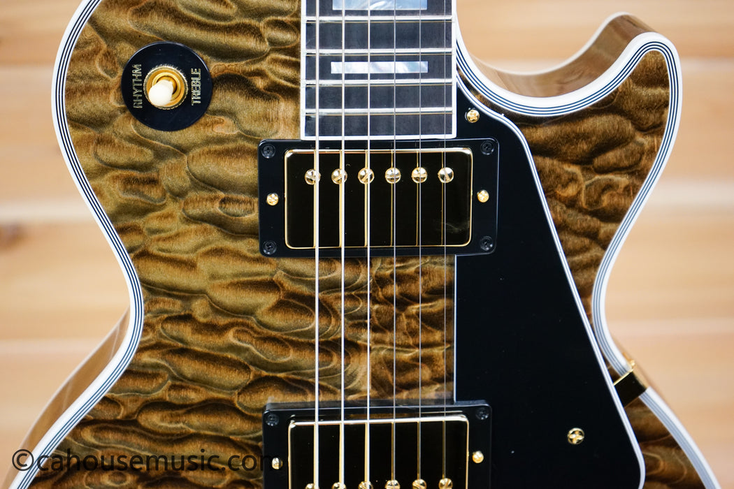 Gibson Custom Shop Les Paul Custom Figured 7A Quilt Top - DC Rust - 1 of 1